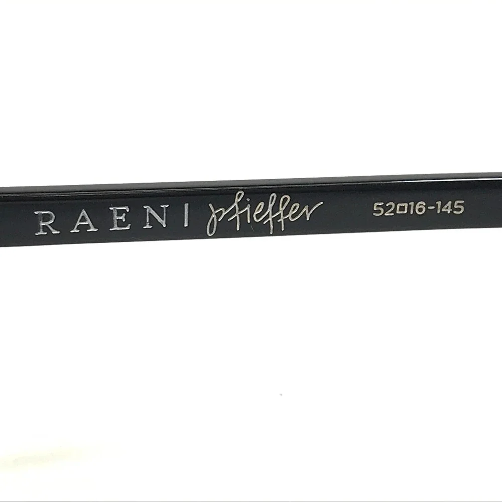 Raen Eyeglasses Frames pfieffer black Cat Eye Full Rim Oversized 52-16-145